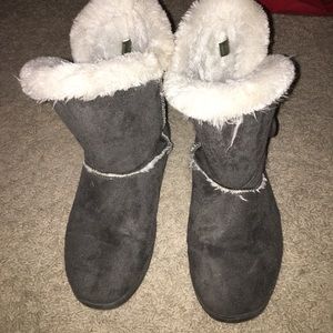 grey winter boots